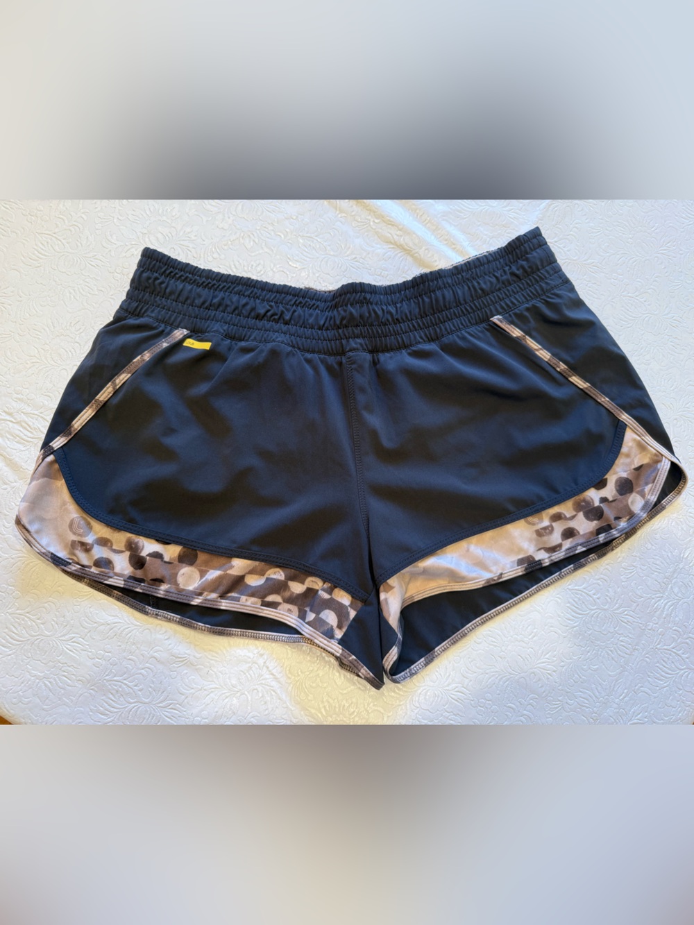 Lole Black Shorts with Beige Trim